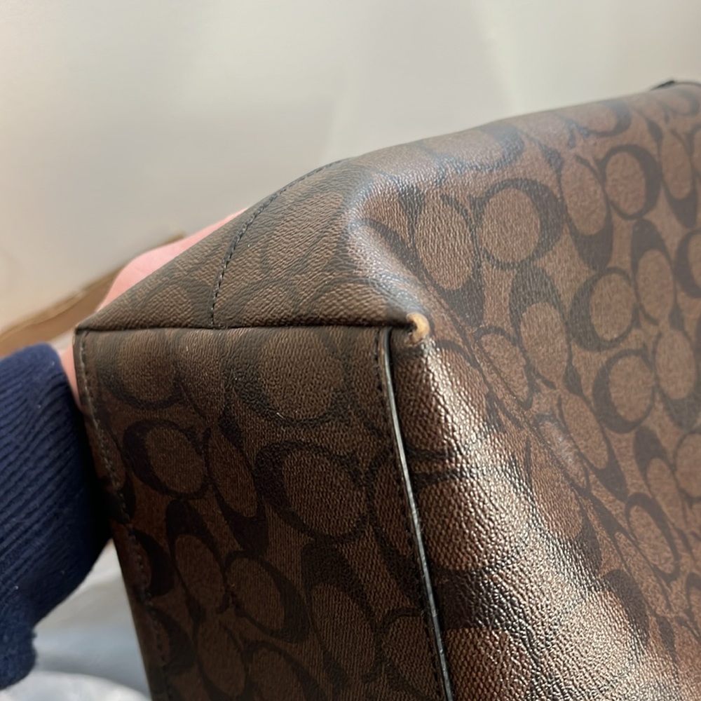 Coach Black and Brown Signature Tote - Picture 11 of 13